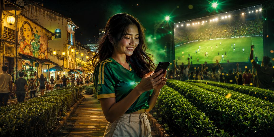 Pertaruhan bola sepak Pulau Pinang gaya Melayu suasana tempatan Malaysia